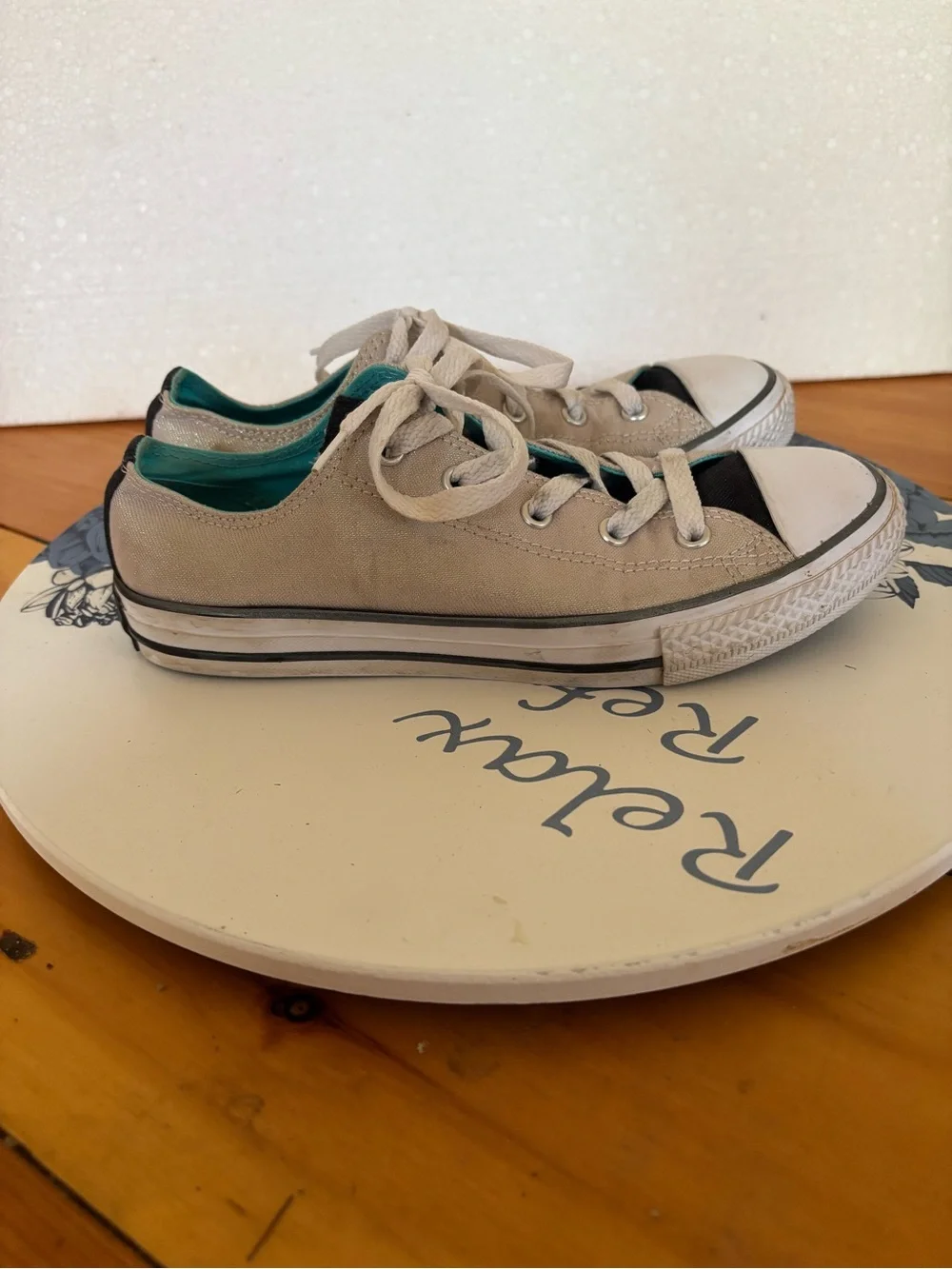 Converse All Star Glitter Low Tops Kids Size 3